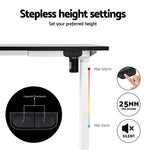 140cm Electric Standing Desk with Mini Pedal Exercise Bike Home Office