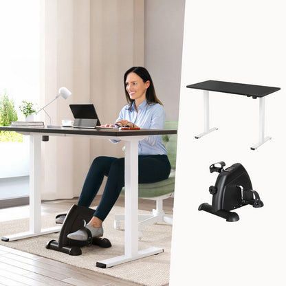 140cm Electric Standing Desk with Mini Pedal Exercise Bike Home Office