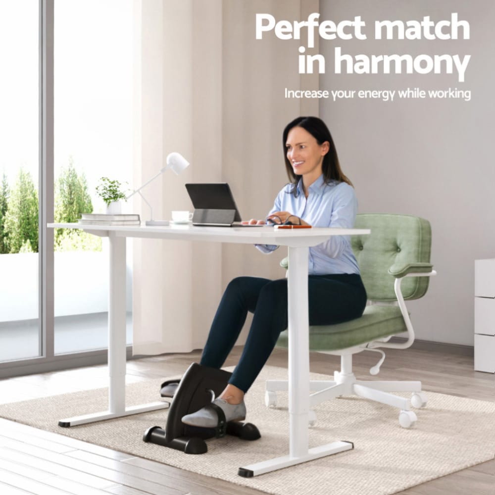 Electric Standing Desk With Exercise Bike 120x60x73cm