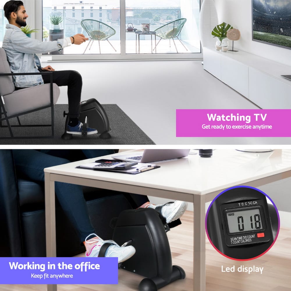 Electric Standing Desk With Exercise Bike 120x60x73cm