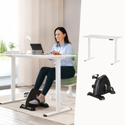Electric Standing Desk With Exercise Bike 120x60x73cm