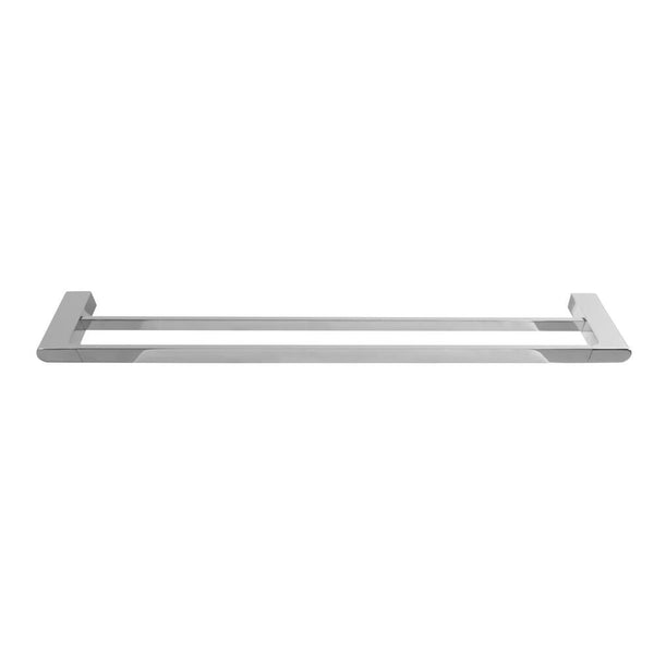  Double Towel Rail 70cm Wall Mounted Rack Bar Holder in Chrome Finish