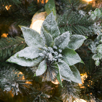 Snowy Crown Pine 2.3m Multicolour Pre-Lit Christmas Tree with 1453 Tips