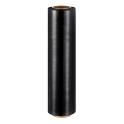 500mm x 400m Black Stretch Film Pallet Shrink Wrap - 1 Roll