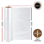 500mm x 400m Stretch Film Pallet Shrink Wrap - 5/6 Rolls