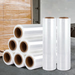 500Mm X 400M Stretch Film Pallet Shrink Wrap, 8 Rolls