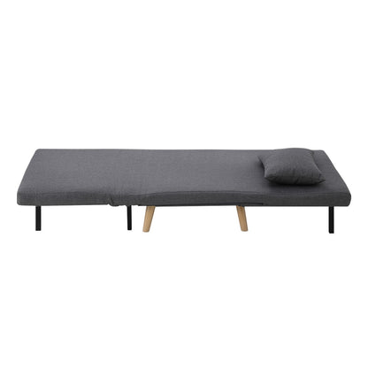 Lounge Sofa Bed Polyester Single Seat Green