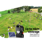 Electric Fence Energiser Solar Fencing Energizer Charger Farm Animal 15Km 0.8J