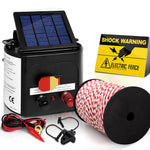 Fence Energiser 3Km Solar Powered Electric 500M Poly Rope