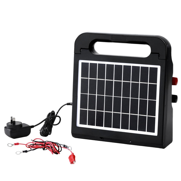  5km Electric Fence Energiser Solar Energizer Charger Farm Animal 0.15J