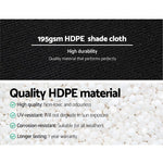 90% Shade Cloth 1.83X10M Shadecloth Sail Heavy Duty Black