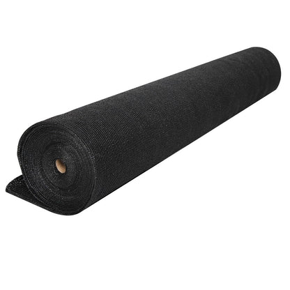 50% Shade Cloth 1.83x20m - Heavy Duty Garden Mesh Roll, Black