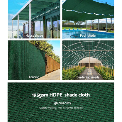 Heavy-Duty 90% Shade Cloth - 1.83x30M Green