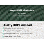 Instahut 1.83x30m 30% UV Shade Cloth Shadecloth Sail Garden Mesh Roll Outdoor Green