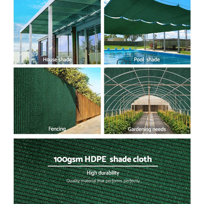 50% Shade Cloth 3.66x20m Shade Cloth Sail Heavy Duty Shadecloth Garden Mesh Roll GR