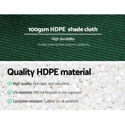 50% Shade Cloth 3.66x30m Shade Cloth Sail Heavy Duty Shadecloth Garden Mesh Roll GR