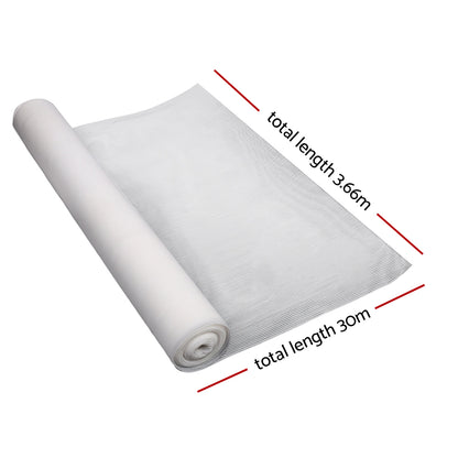 50% Shade Cloth 3.66X30M Shadecloth Wide Heavy Duty White