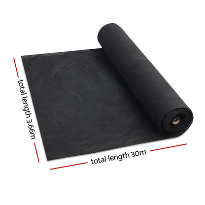 30% Shade Cloth 3.66X30M Shadecloth Wide Heavy Duty Black