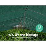 50% Sun Shade Cloth Shadecloth Sail Roll Mesh Outdoor 100Gsm 1.83X20M