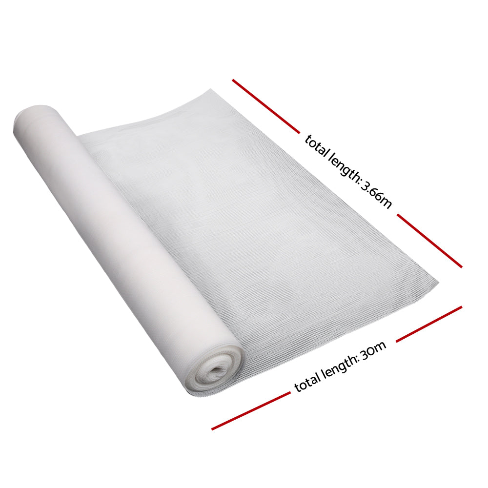 90% Shade Cloth 3.66X30M Shadecloth Wide Heavy Duty White