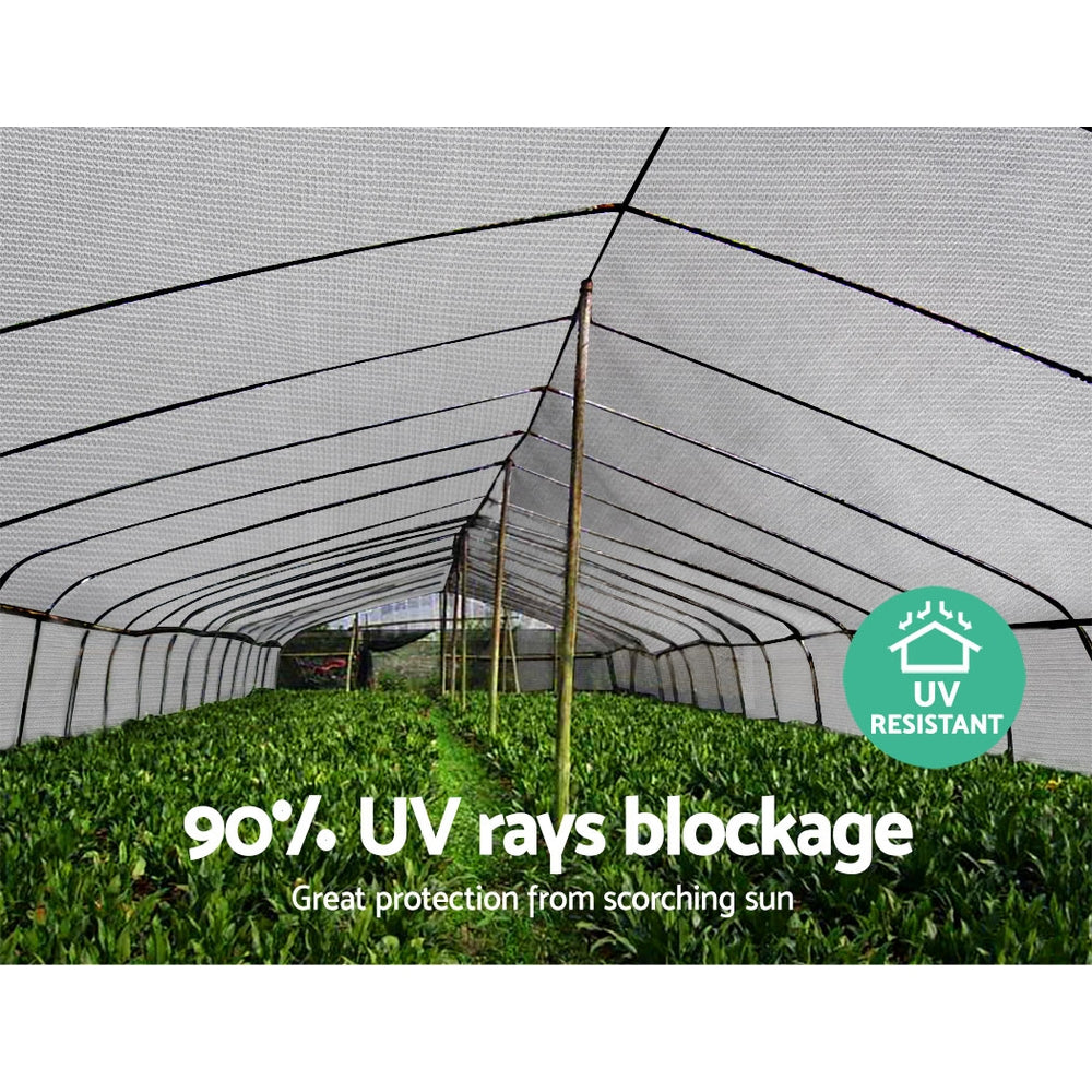 90% Shade Cloth 3.66X30M Shadecloth Wide Heavy Duty White
