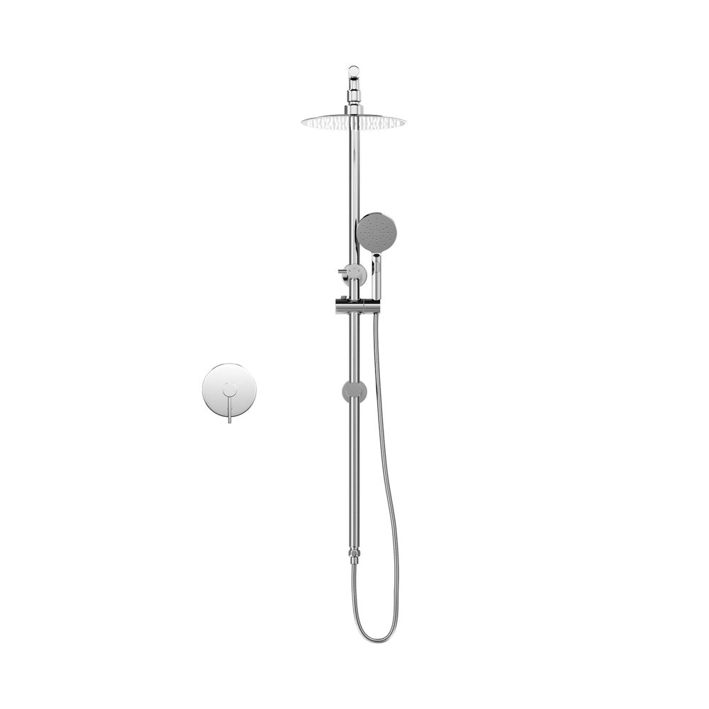 10" Rain Shower Head Set Round Handheld With Shower Mixer Tap