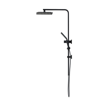 10" Rain Shower Head Set Square 3-Mode Handheld Shower Rail Set
