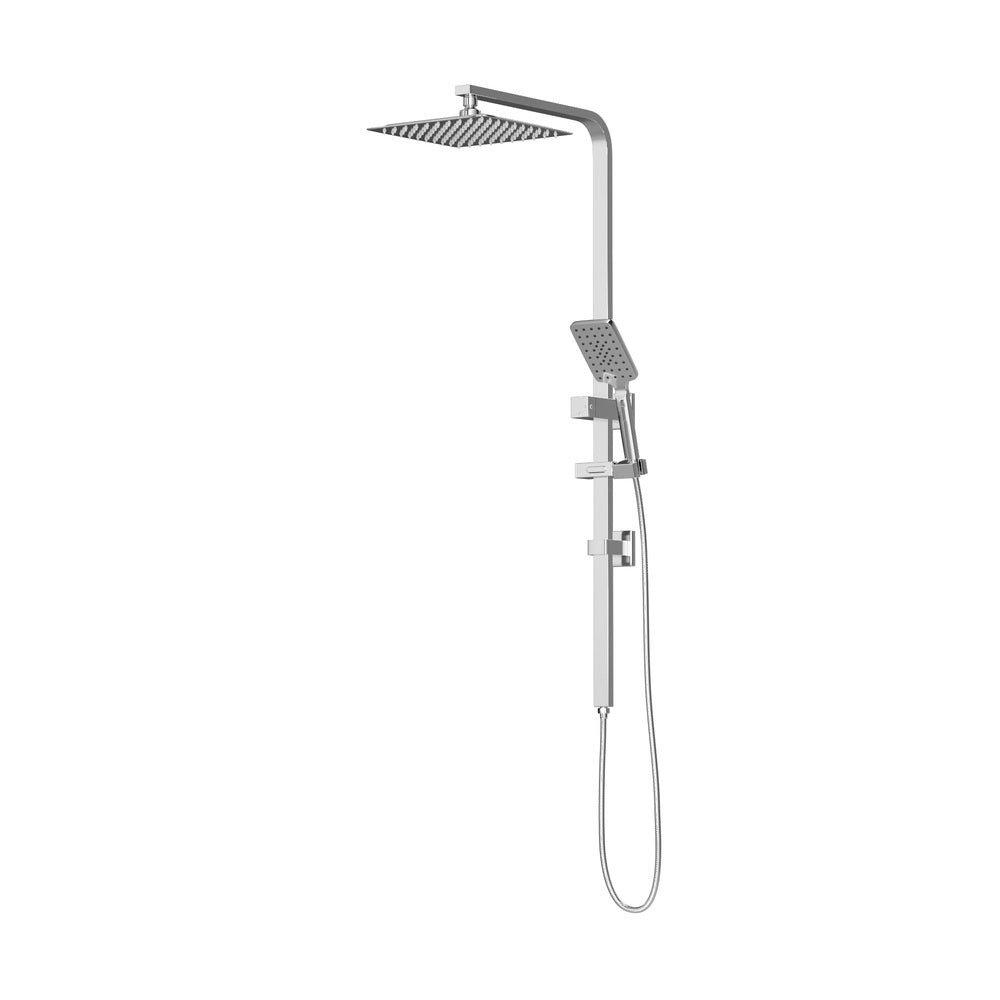 10" Rain Shower Head Set Square 3-Mode Handheld Shower Rail Set