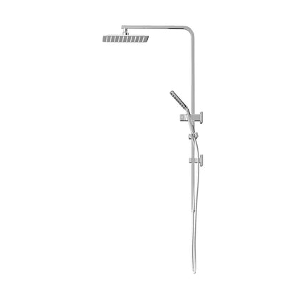 10" Rain Shower Head Set Square 3-Mode Handheld Shower Rail Set