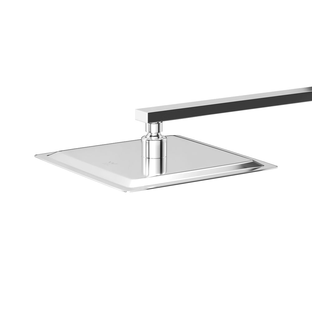 10" Rain Shower Head Set Square 3-Mode Handheld Shower Rail Set