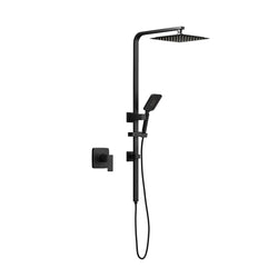 10" Rain Shower Head Set Square Handheld With Shower Mixer Tap