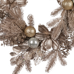 Champagne Glitter Christmas Wreath - 61cm