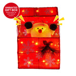 Animated Santa Gift Box LED Christmas Tree Decoration Xmas Ornament