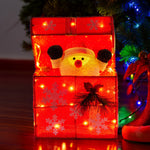 Animated Santa Gift Box LED Christmas Tree Decoration Xmas Ornament