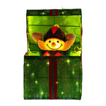 Animated Elf in a Gift Box LED Lights Christmas Tree Decoration Ornament Xmas