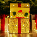 Animated Snowman in a Gift Box LED Christmas Tree Decoration Ornament Lights Xmas