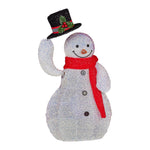 51cm Animated Snowman Christmas Display Multi Colour LED Lights Xmas Decoration