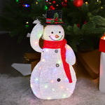 51cm Animated Snowman Christmas Display Multi Colour LED Lights Xmas Decoration