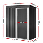 1.62X0.86M Outdoor Garden Shed With Sliding Door