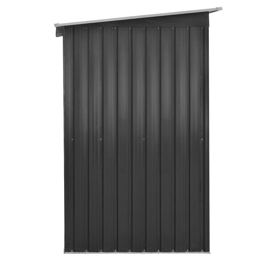 2.38X1.31M Metal Garden Shed With Sliding Door