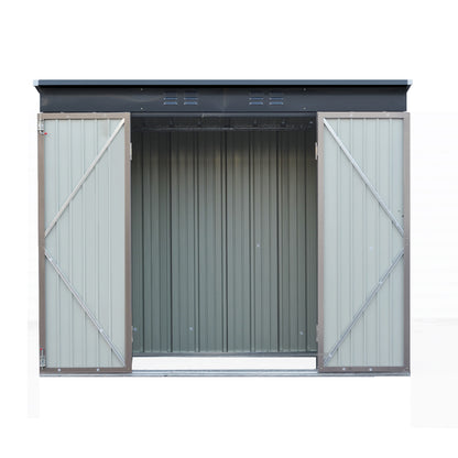 2.31X1.31M Metal Garden Shed With Double Door