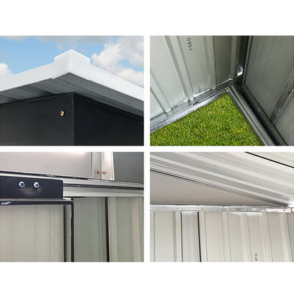 1.96X1.32M Outdoor Garden Shed With Sliding Door