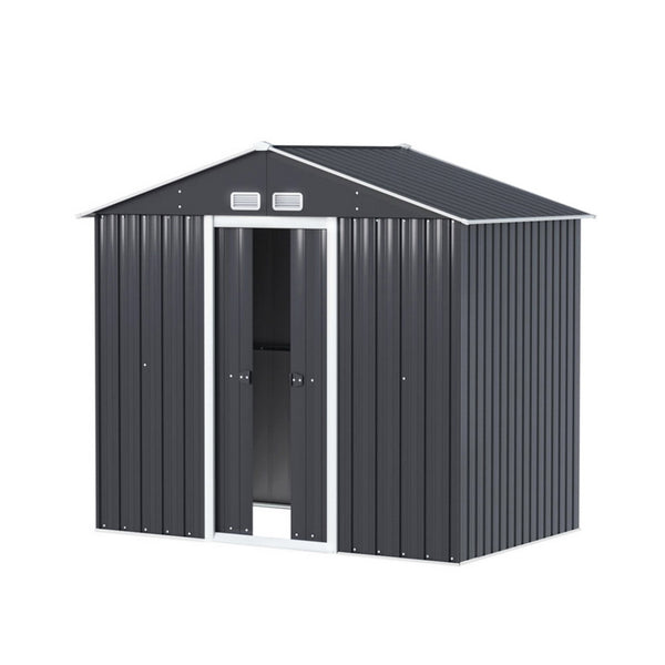  Garden Shed Outdoor Storage 2.15X1.3M Tool Workshop House Shelter Sliding Door