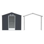 Garden Shed Outdoor Storage 2.15X1.74M Tool Workshop House W/Extension Kit