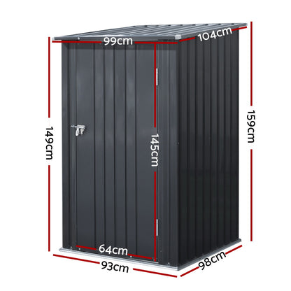 Garden Shed 0.99X1.04M Sheds Outdoor Tool Storage Workshop House Steel