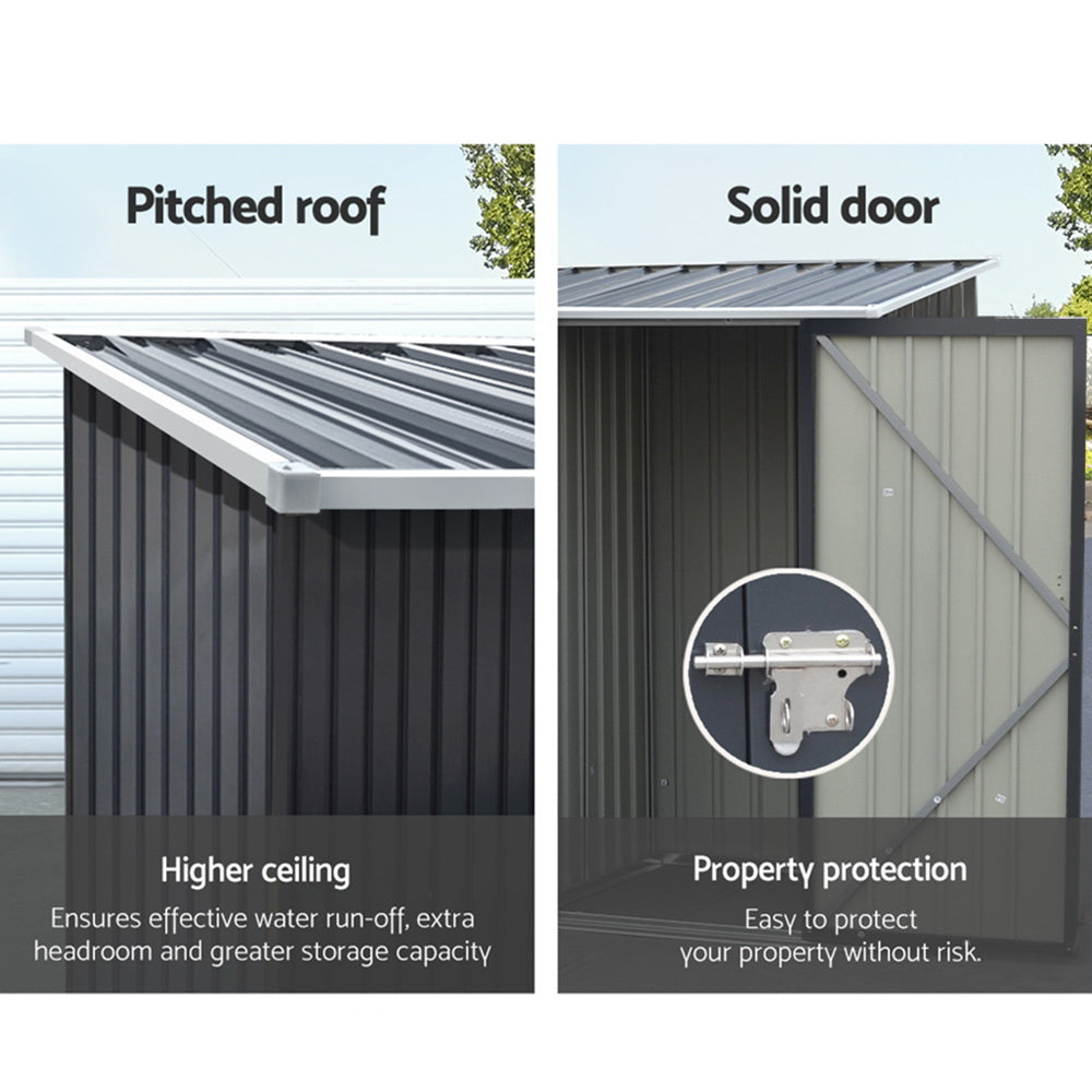 Garden Shed 0.99X1.04M Sheds Outdoor Tool Storage Workshop House Steel
