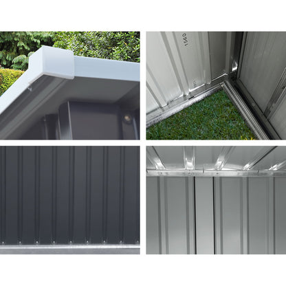 Garden Shed 0.99X1.04M Sheds Outdoor Tool Storage Workshop House Steel