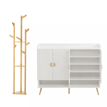 Shoe Cabinet Clothes Rack Set 30 Pairs White | HomeAndLiving