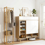 Shoe Cabinet Bamboo Clothes Rack Set 30 Pairs | HomeAndLivin