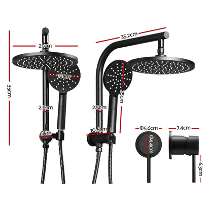 9-Inch Rain Shower Head Set Handheld Chrome | HomeAndLiving